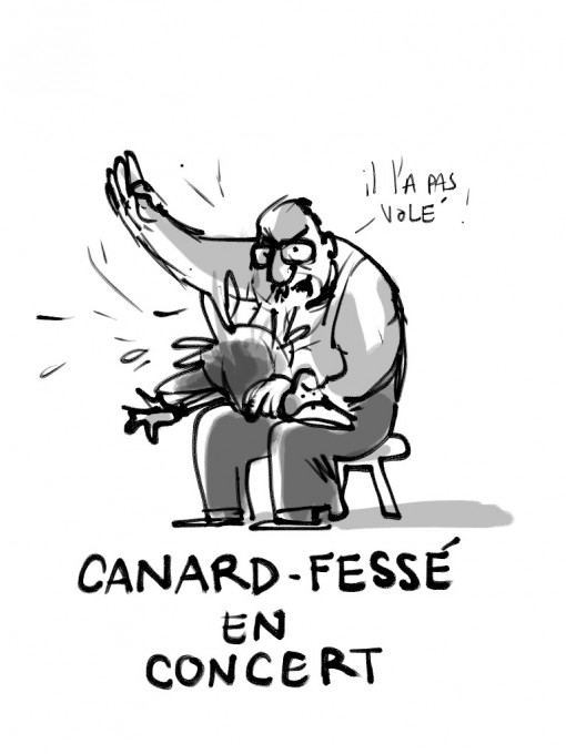 Canard fessée